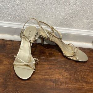 Gold Strappy Heels for Women